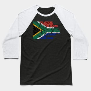 South Africa Food Map Baseball T-Shirt